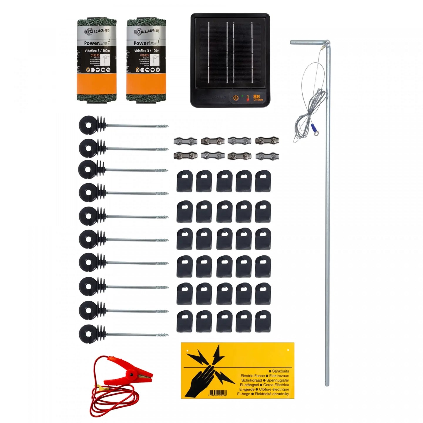 Cat kit for fence S6 Solar