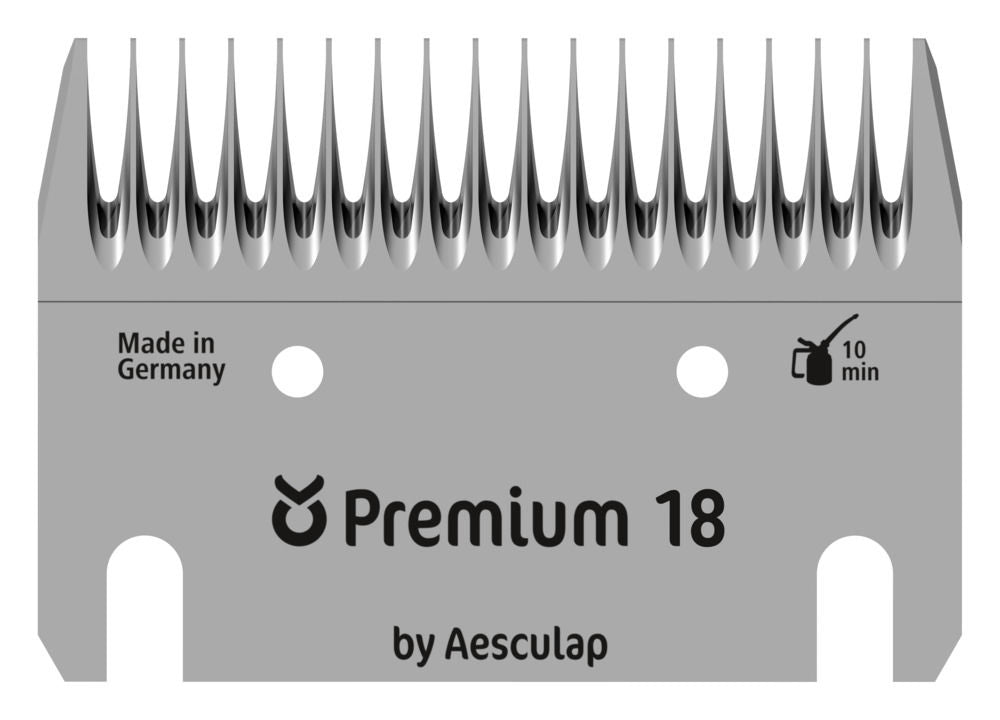 AESCULAP-Schermesser-Set Premium, Rind / Pferd, 31/15 Zähne