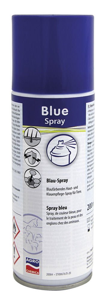 Blue Spray Blaufärbendes Haut- und Klauenpflegespray für Tiere