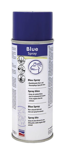 Blue Spray Blaufärbendes Haut- und Klauenpflegespray für Tiere